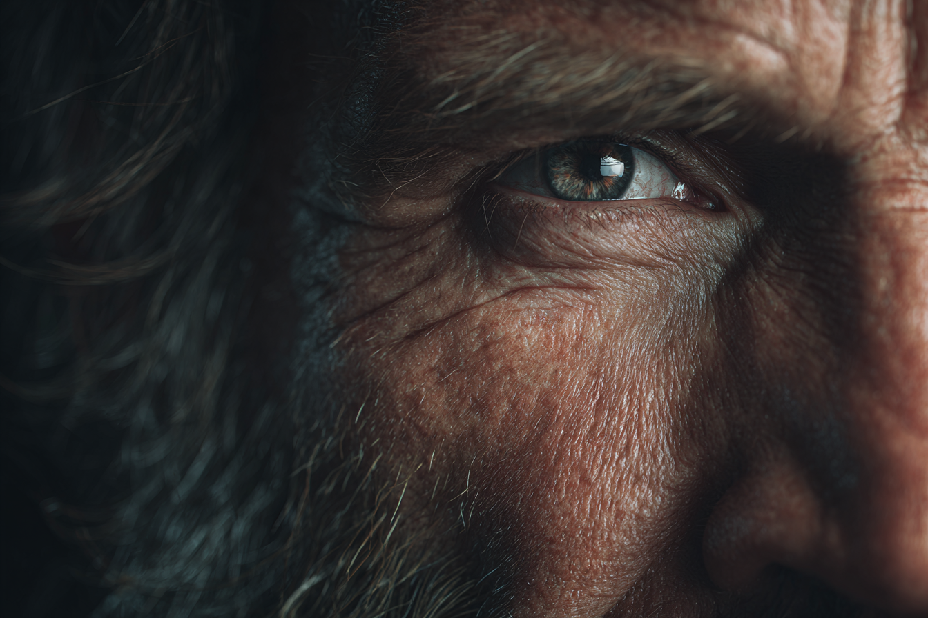 A close-up shot of a man's eye | Source: Midjourney