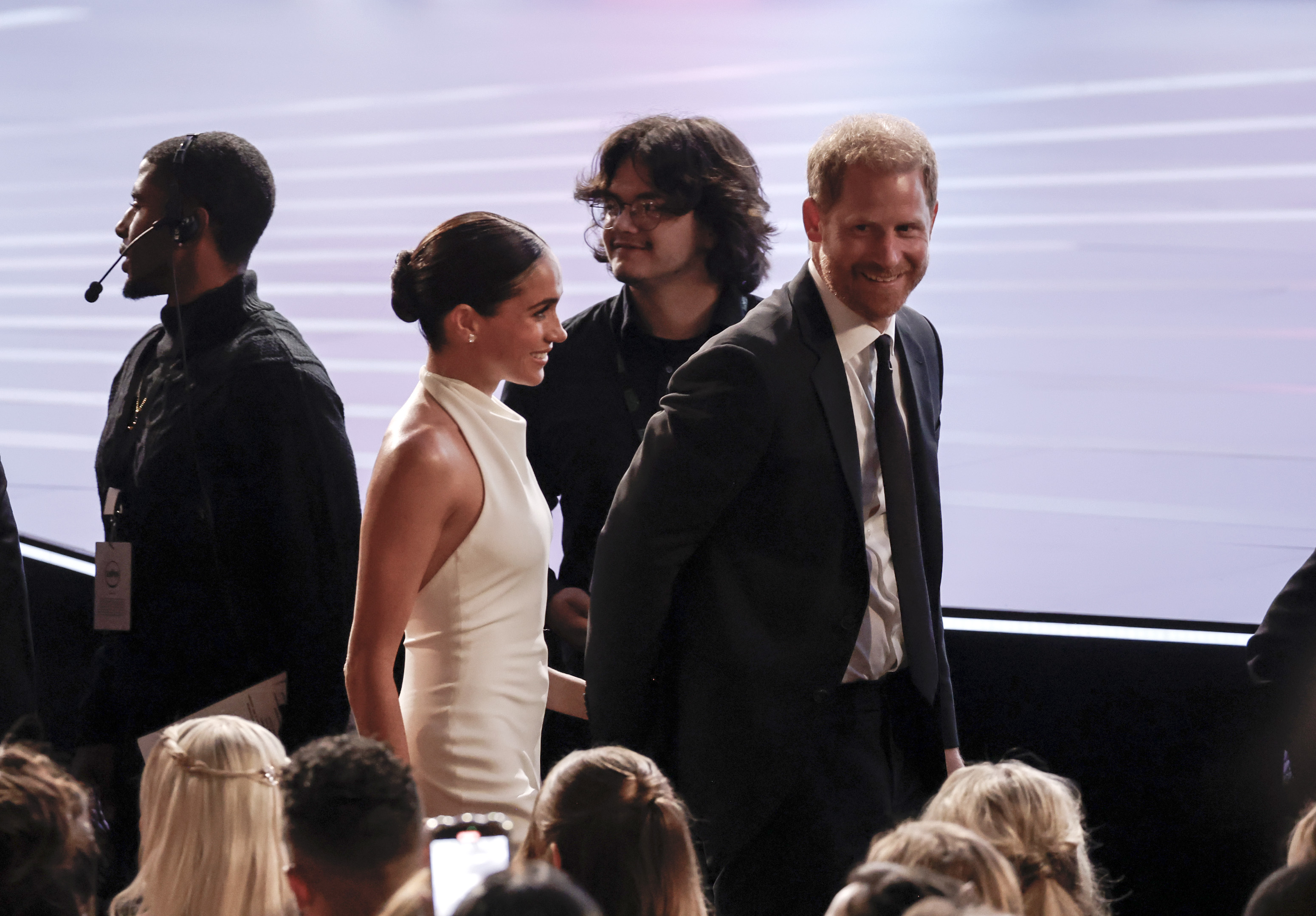 Meghan Markle and Prince Harry seen during the ESPY Awards on July 11, 2024, in Hollywood, California | Source: Getty Images