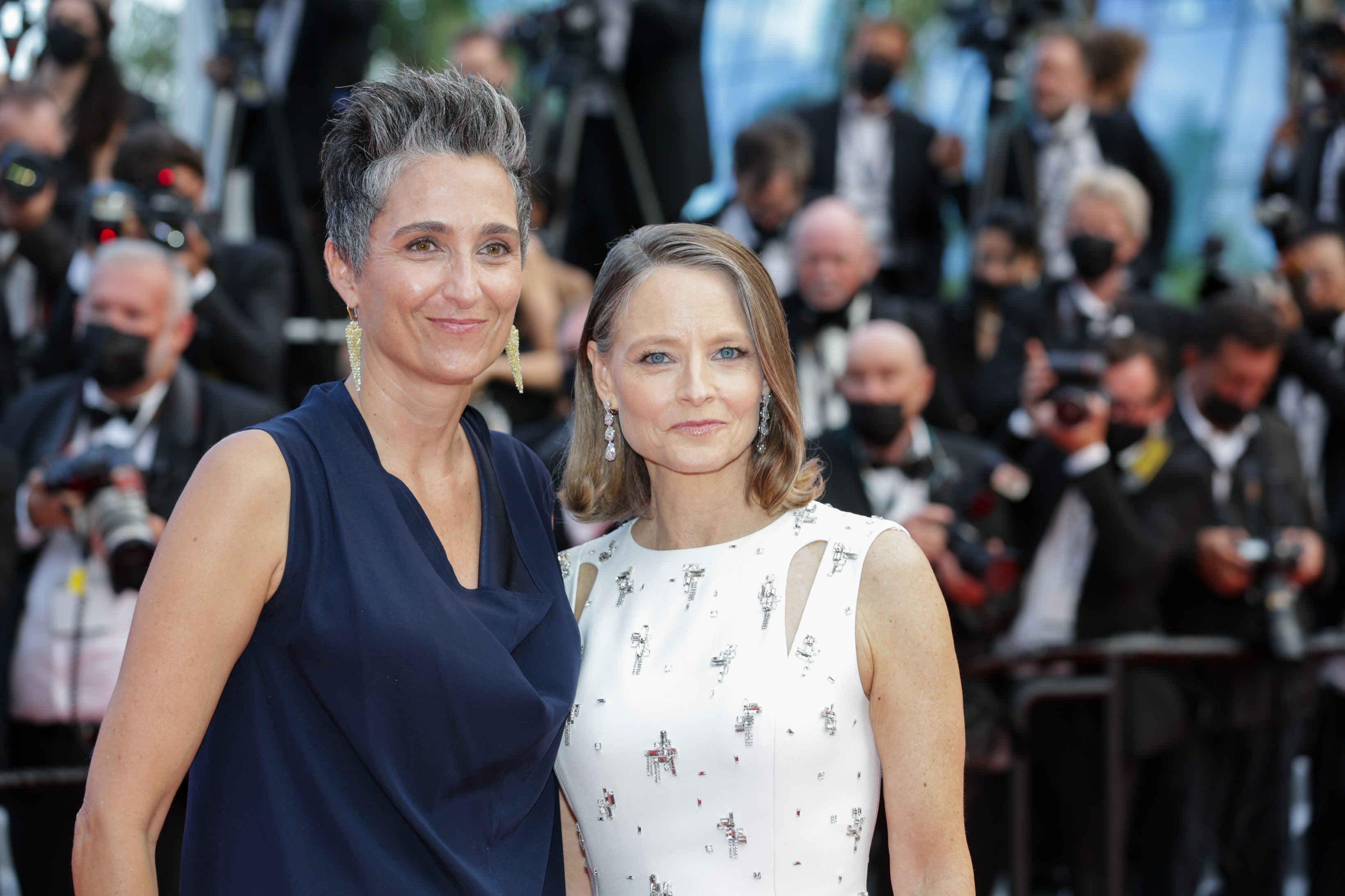 Alexandra Hedison and Jodie Foster on July 06, 2021 in Cannes, France | Source: Getty Images