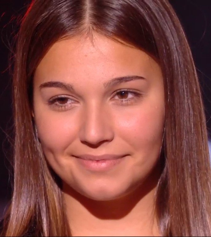 Manon après sa performance durant la finale. l Source : TF1 Replay