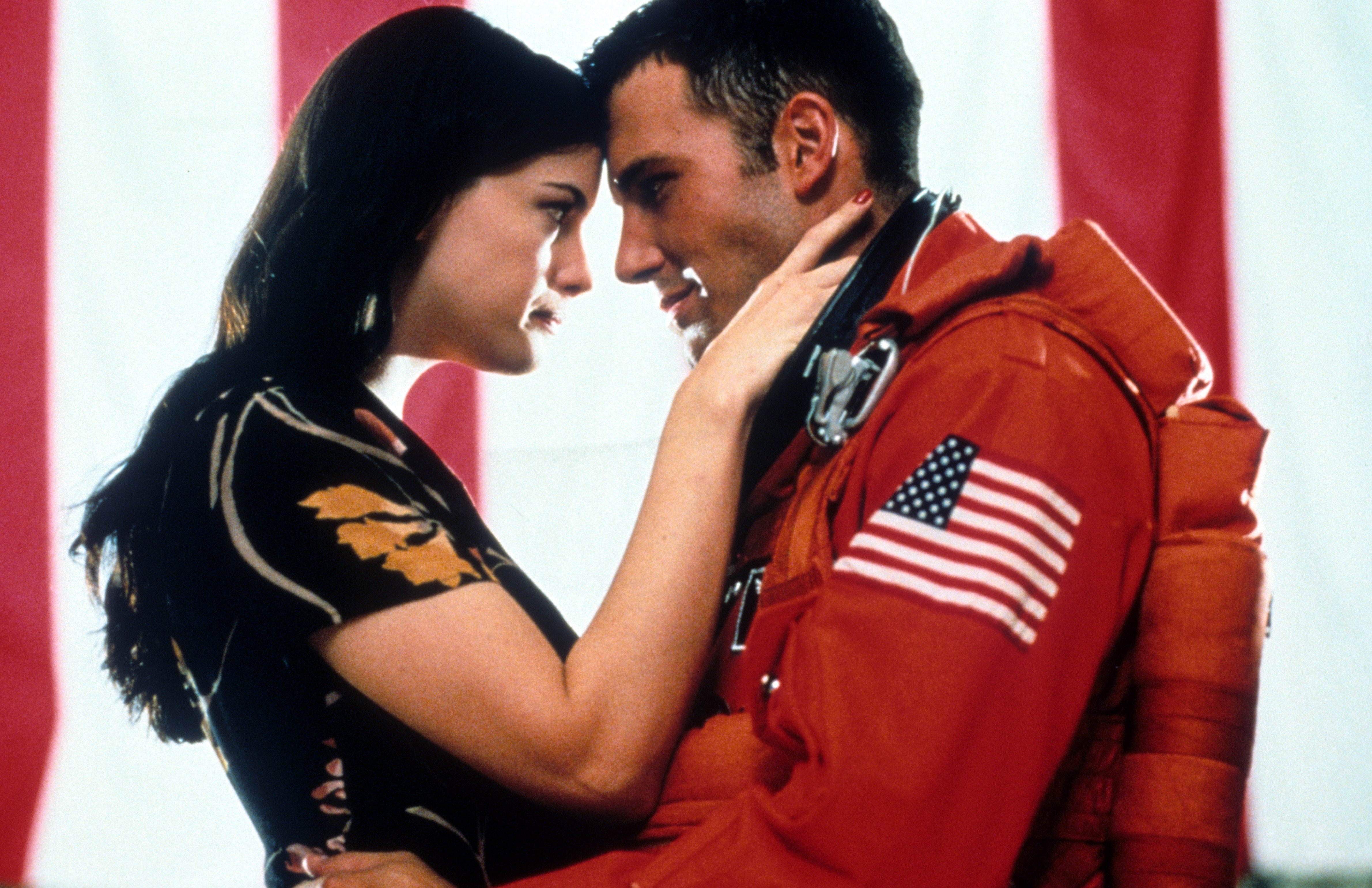 Ben Affleck with co-star Liv Tyler in a scene from the film "Armageddon" in 1998 | Source: Getty Images