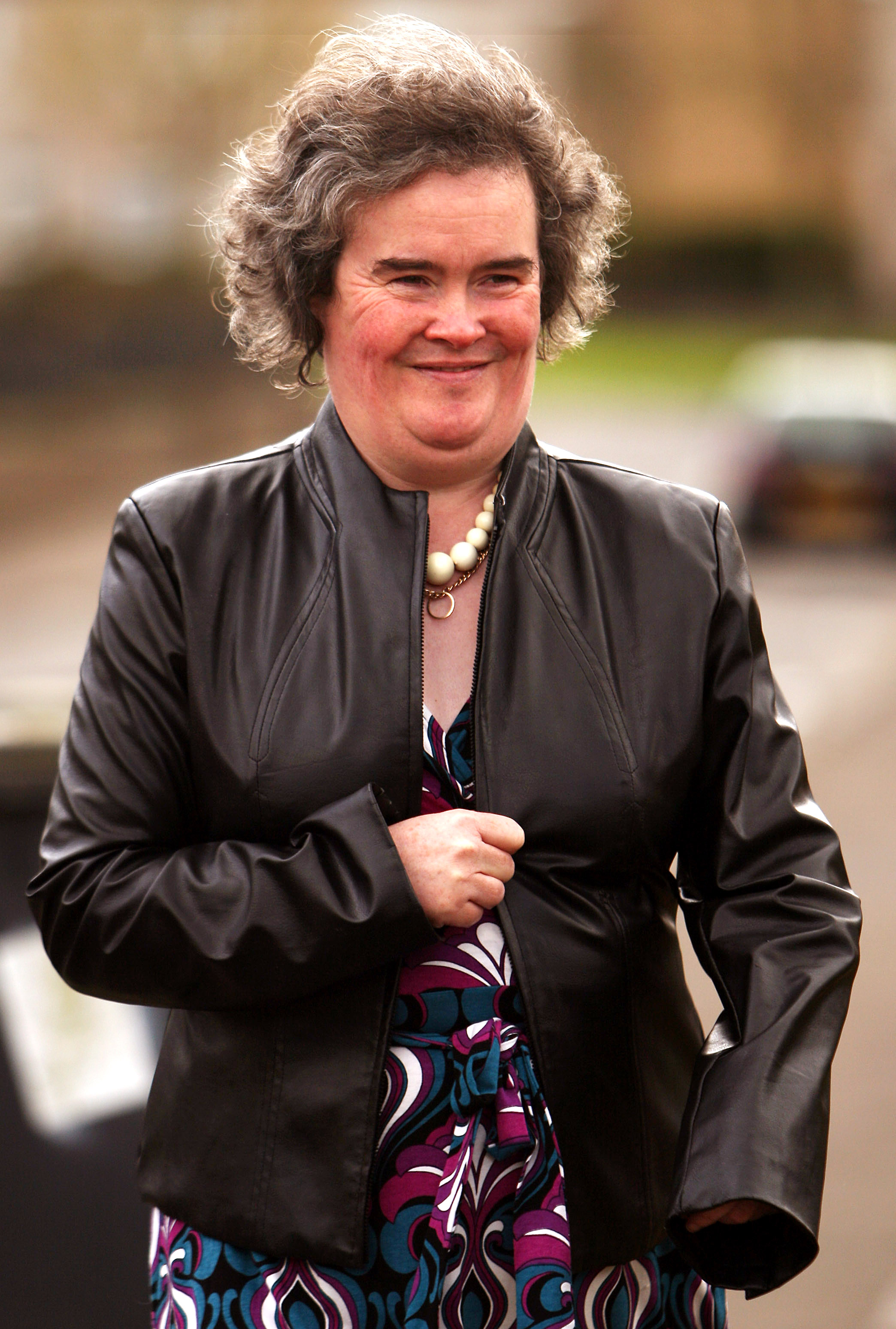 Susan Boyle returns to her home on April 21, 2009 in Blackburn, Scotland. | Source: Getty Images