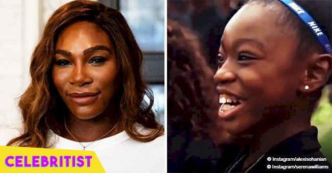 Serena Williams compliments adorable little girl and her reaction is priceless