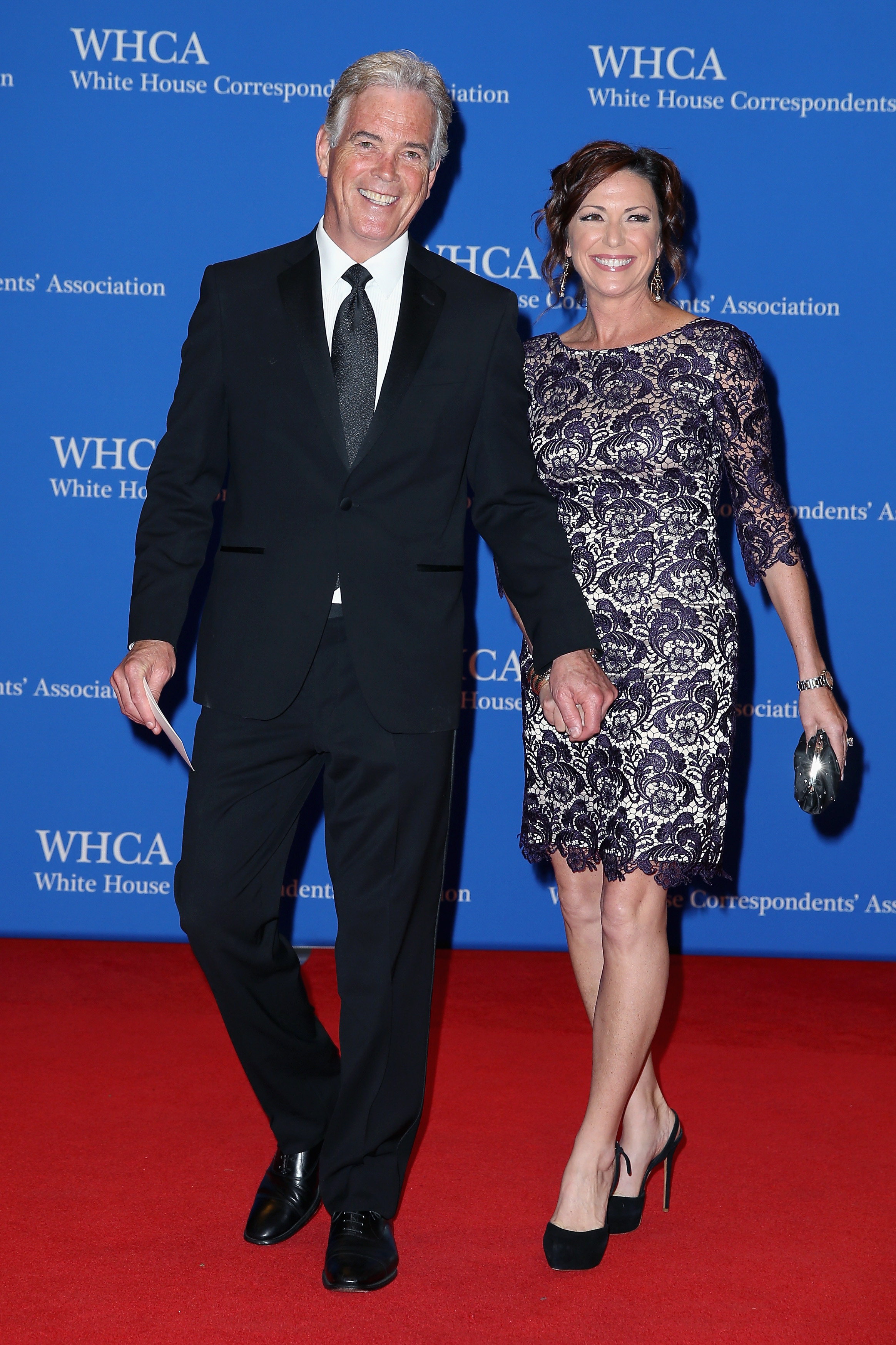 John Roberts and Kyra Phillips at the 2017 White House Correspondents' Association Dinner on April 29 in Washington, D.C. | Source: Getty Images