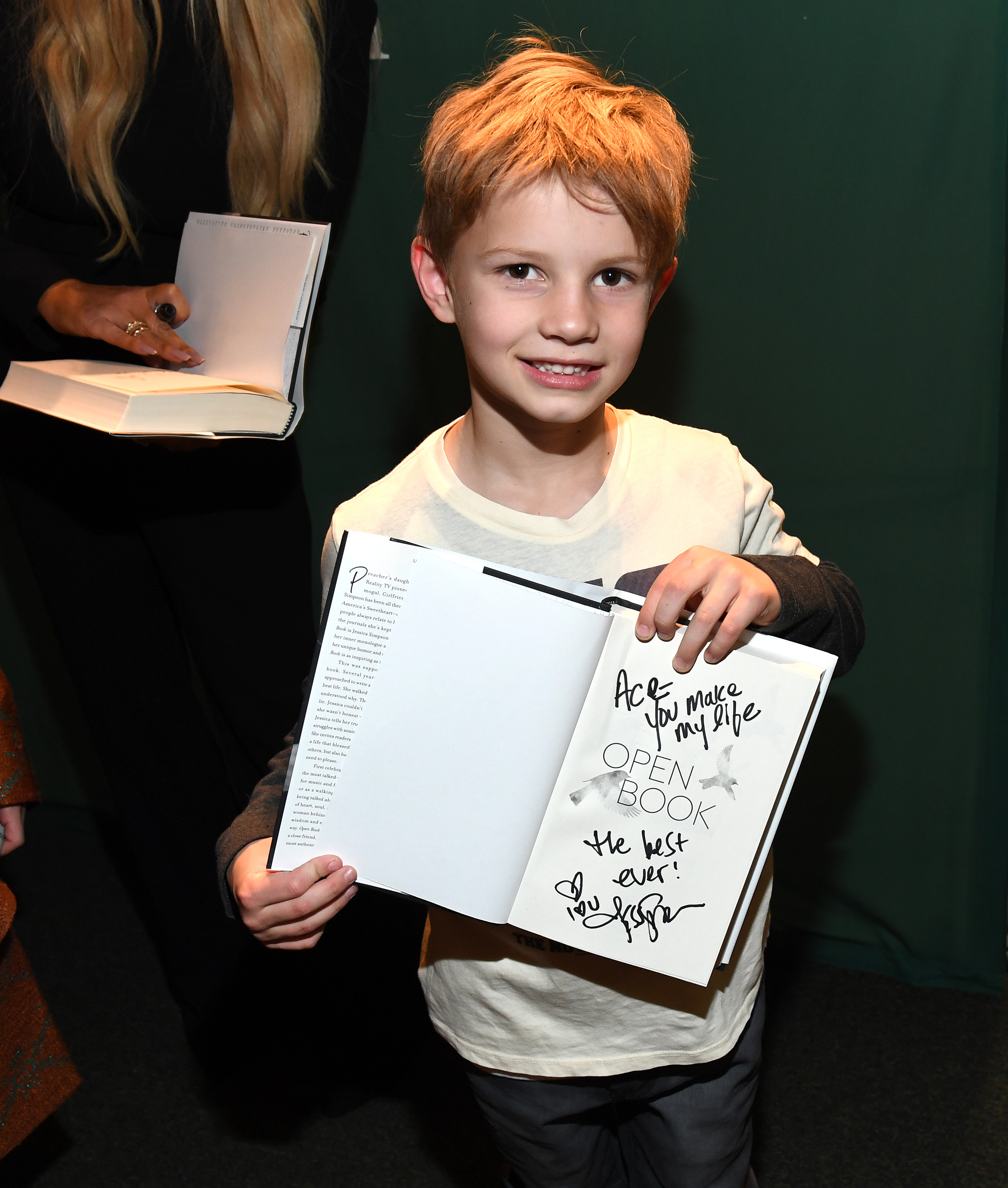 Ace Knute Johnson at Jessica Simpson's "Open Book" event at Barnes & Noble Union Square on February 4, 2020, in New York. | Source: Getty Images