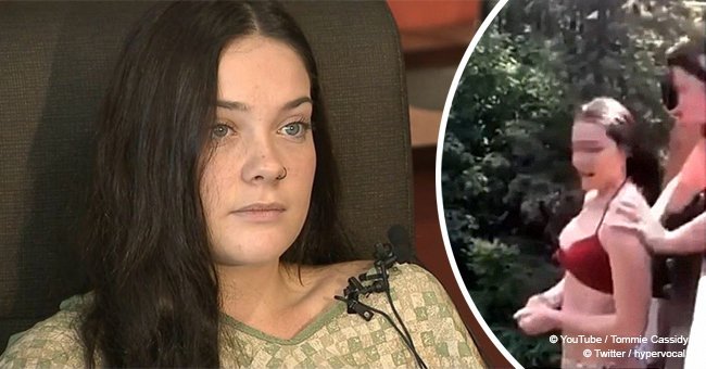 Mother speaks out after shocking video of daughter falling from a bridge emerges