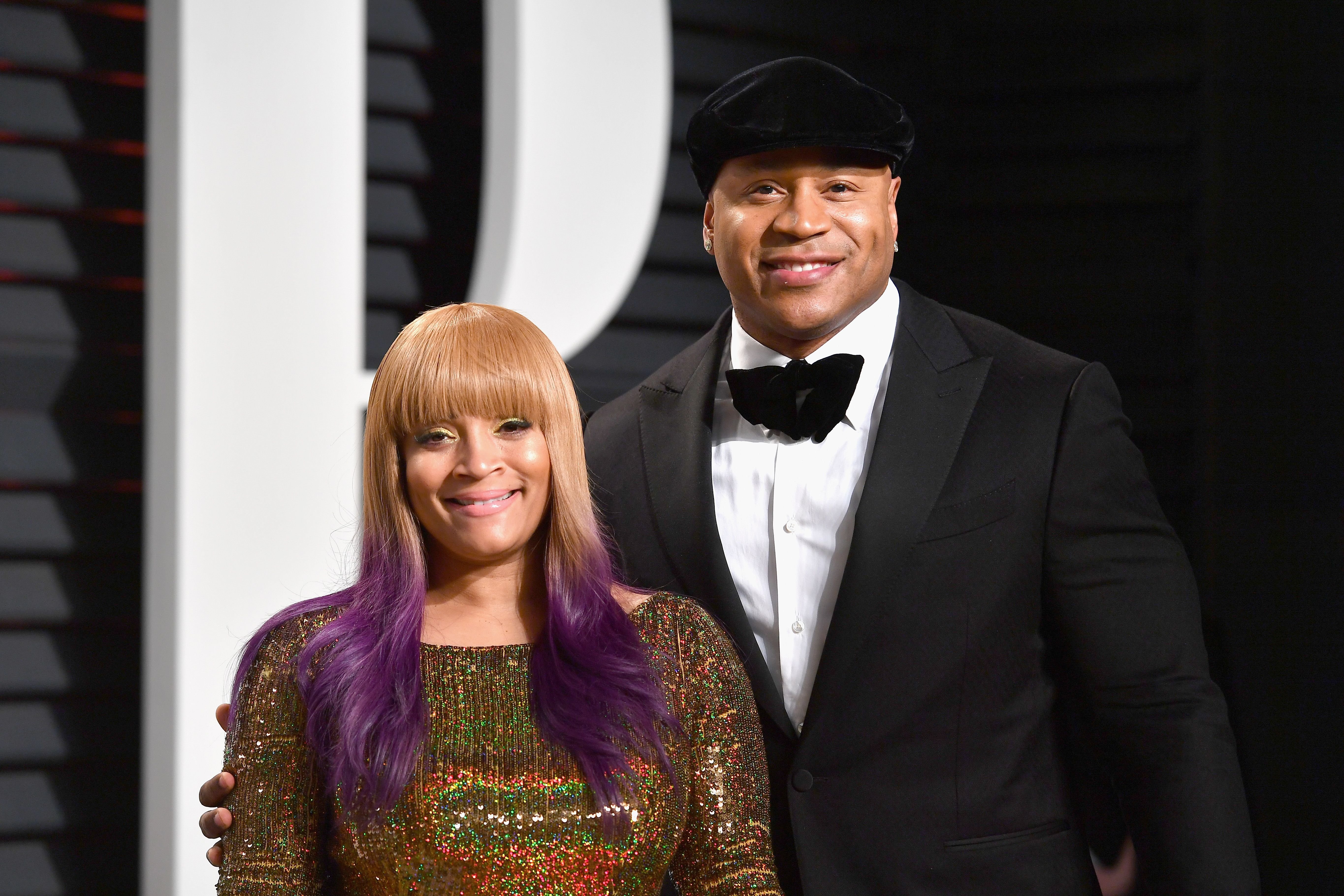 Simone Smith and  LL Cool J at the 2017 Vanity Fair Oscar Party on February 26, 2017 in Beverly Hills, California | Photo: Getty Images