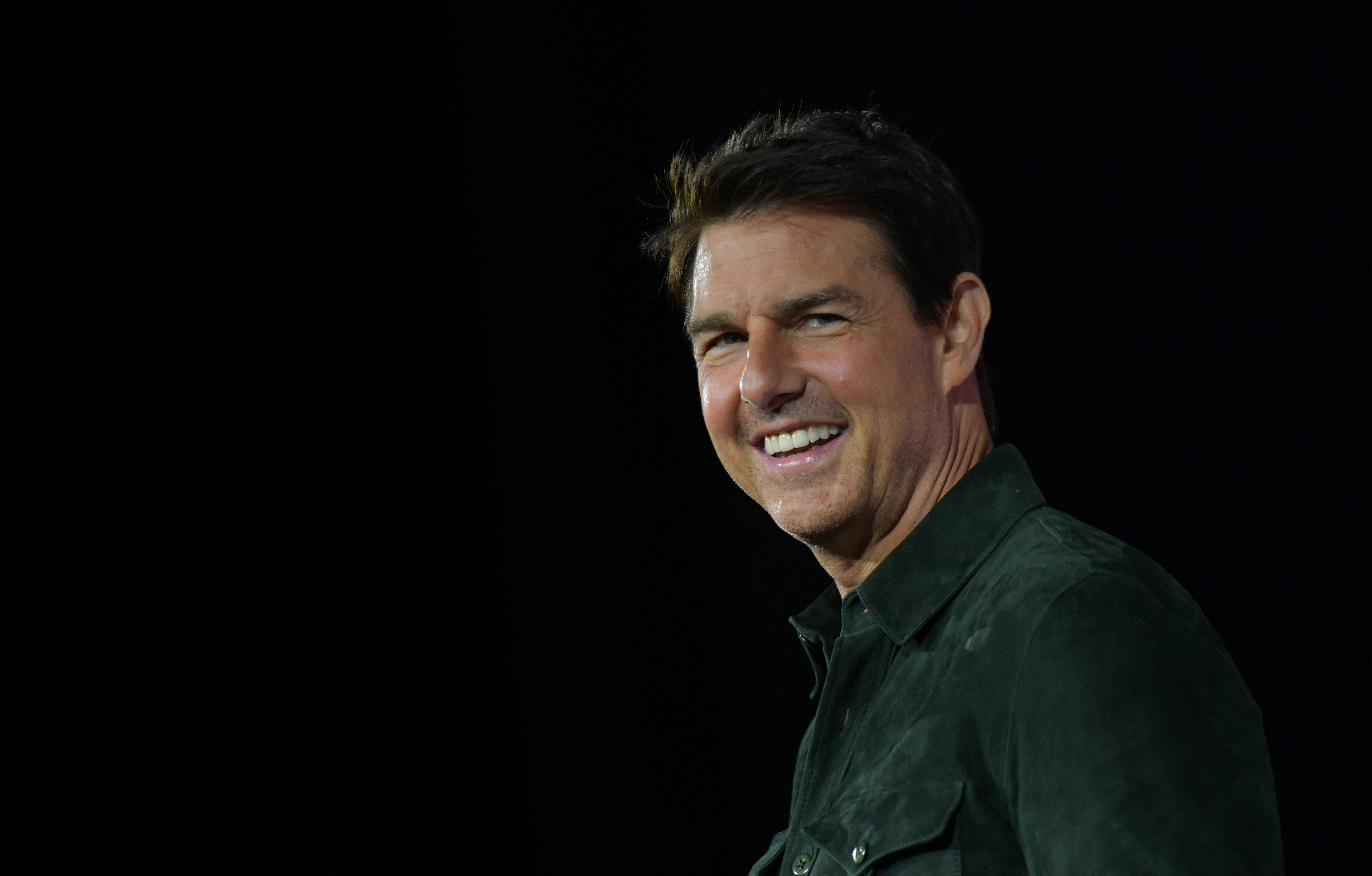 Tom Cruise promoting  "Top Gun: Maverick" at the Convention Center during Comic Con in San Diego, California on July 18, 2019 | Source: Getty Images