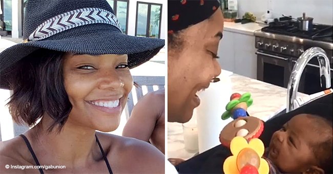 Gabrielle Union steals hearts with sweet video of baby daughter smiling while staring at her mom