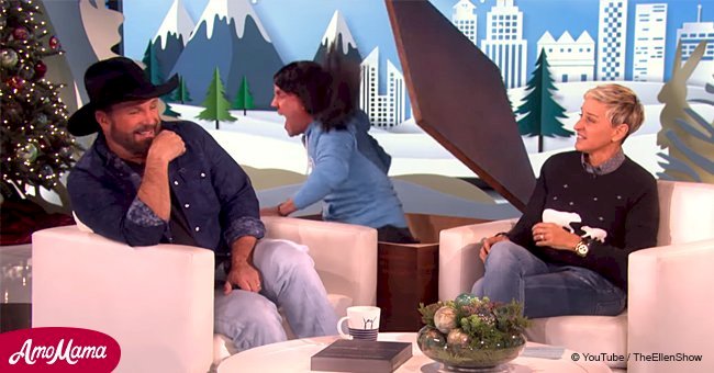 Ellen Degeneres tries to scare Garth Brooks, but his reaction wasn't what she expected