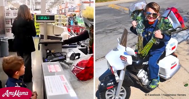 Video of boy buying roses with his own money for special deliveries has gone viral