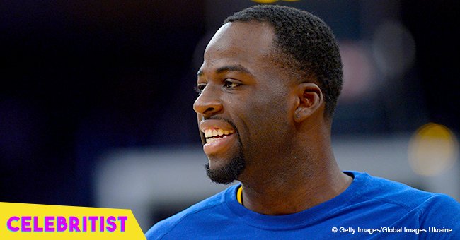 Draymond Green's alleged bae kisses him & holds his baby son after the 'Warriors' victory in video