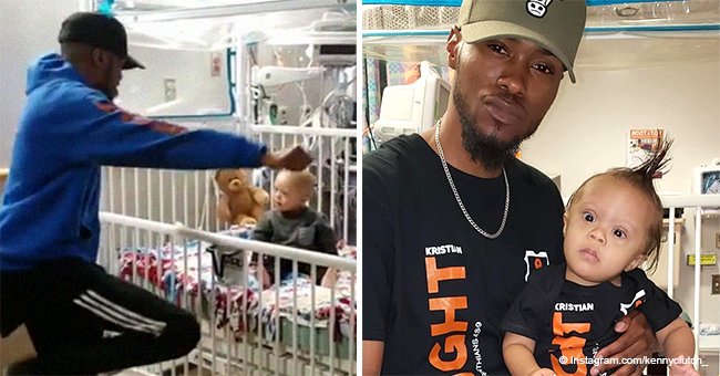 Dad who went viral for dancing for his baby in hospital announces toddler is cancer-free