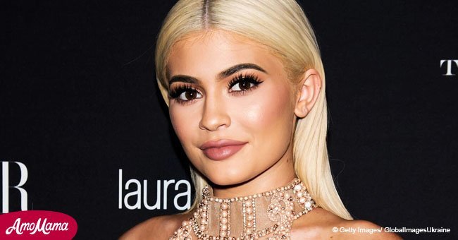 Kylie Jenner, 20, showcases her post-pregnancy body while rocking a tiny beige crop top