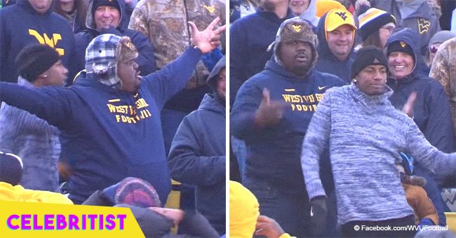 'Strangers' steal the show with hilarious dance-off at football game in viral video from 2018