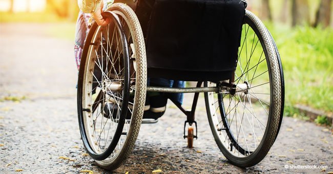Discapacitado en silla de ruedas. Fuente: Shutterstock