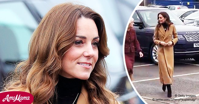 Kate Middleton Dons Long Camel-Colored Coat for Cardiff Visit and Some ...