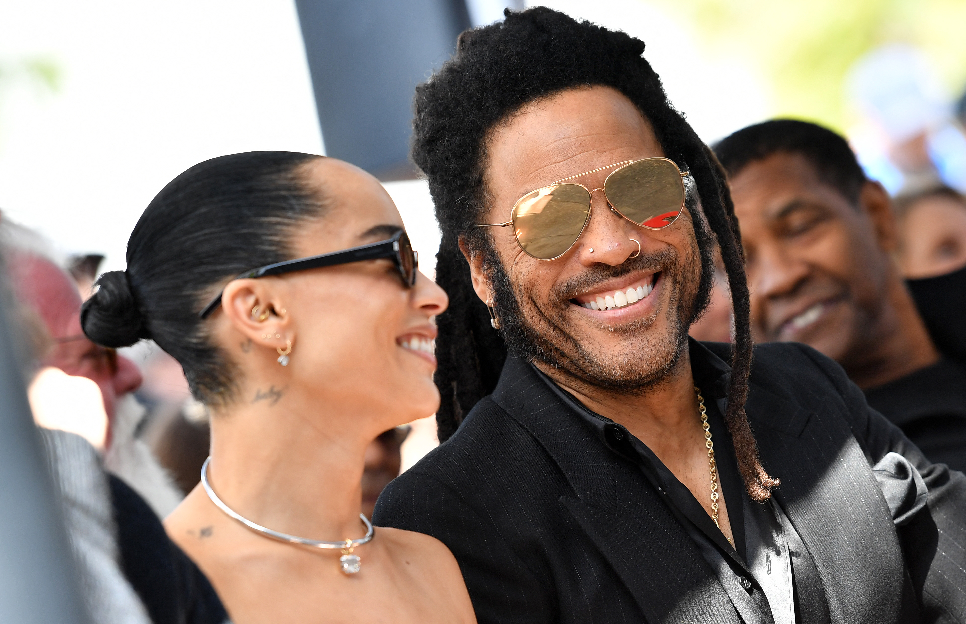 Zoë and Lenny Kravitz. | Source: Getty Images