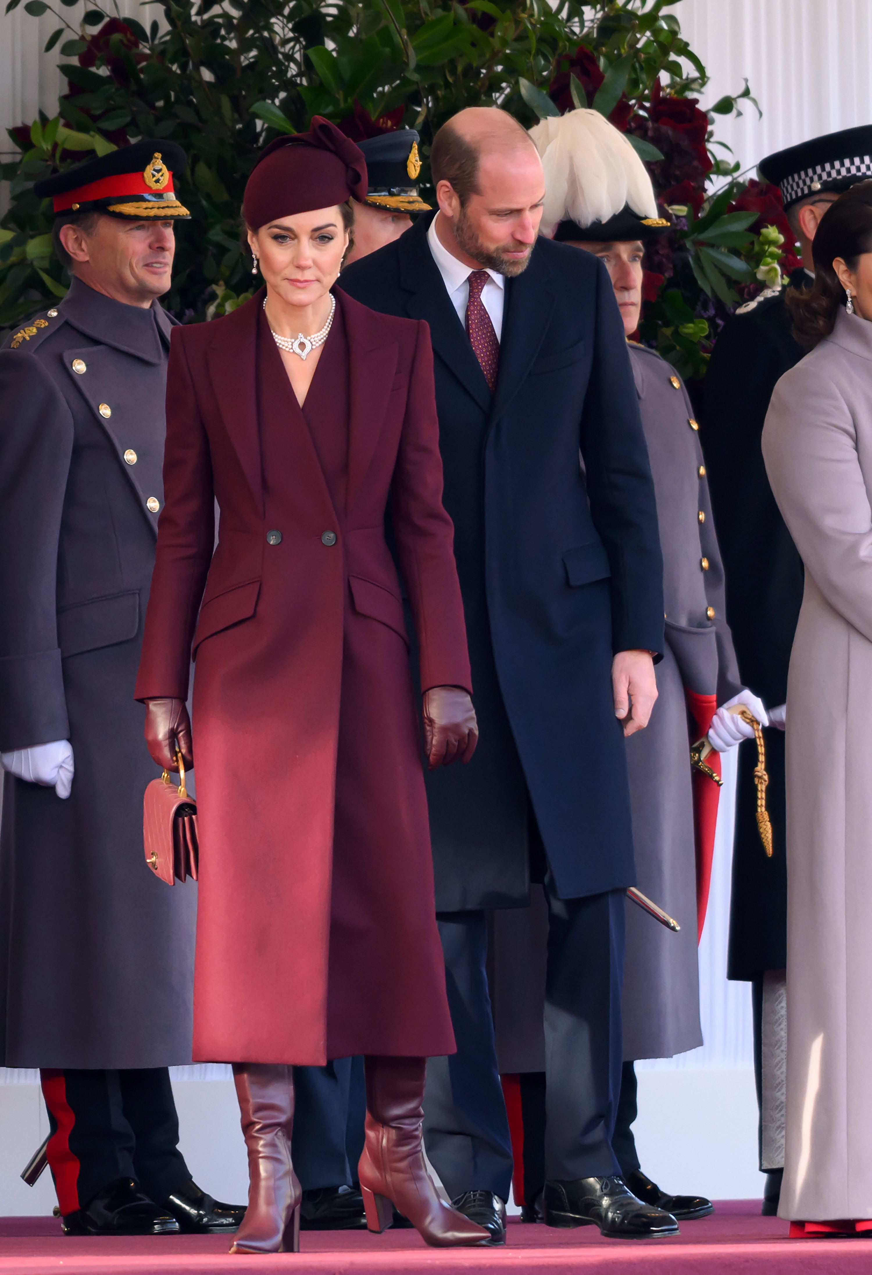 Prince William, and Princess Catherine, during day one of The Amir of the State of Qatar's visit to the United Kingdom on December 03, 2024, in London, England. | Source: Getty Images