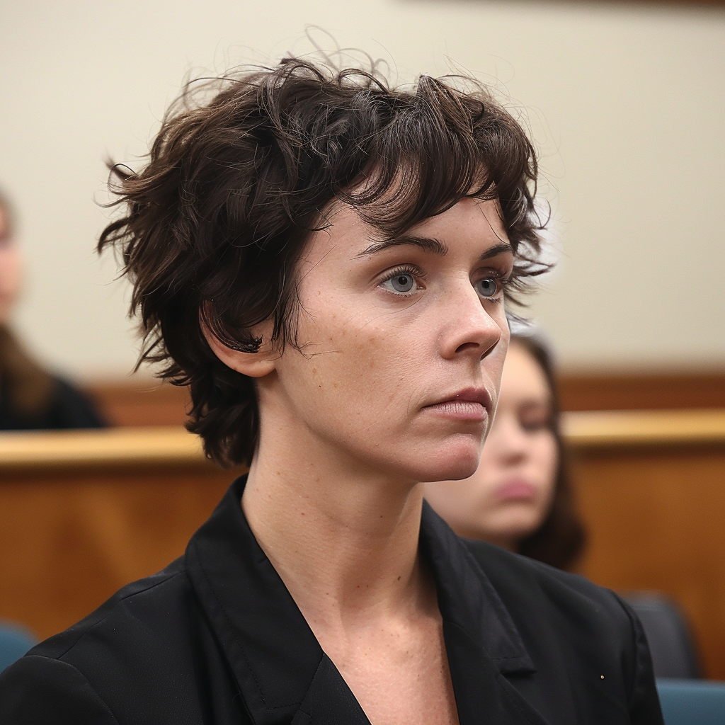 Woman with short hair in court | Source: Midjourney