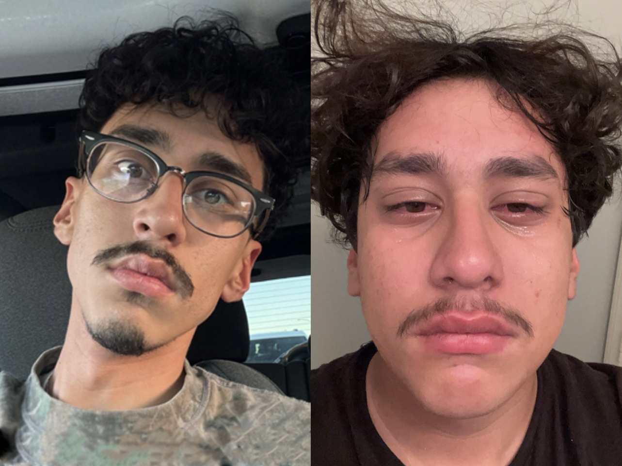 A TikToker's before-and-after photos: single vs. in a relationship. | Source: TikTok/danwehl