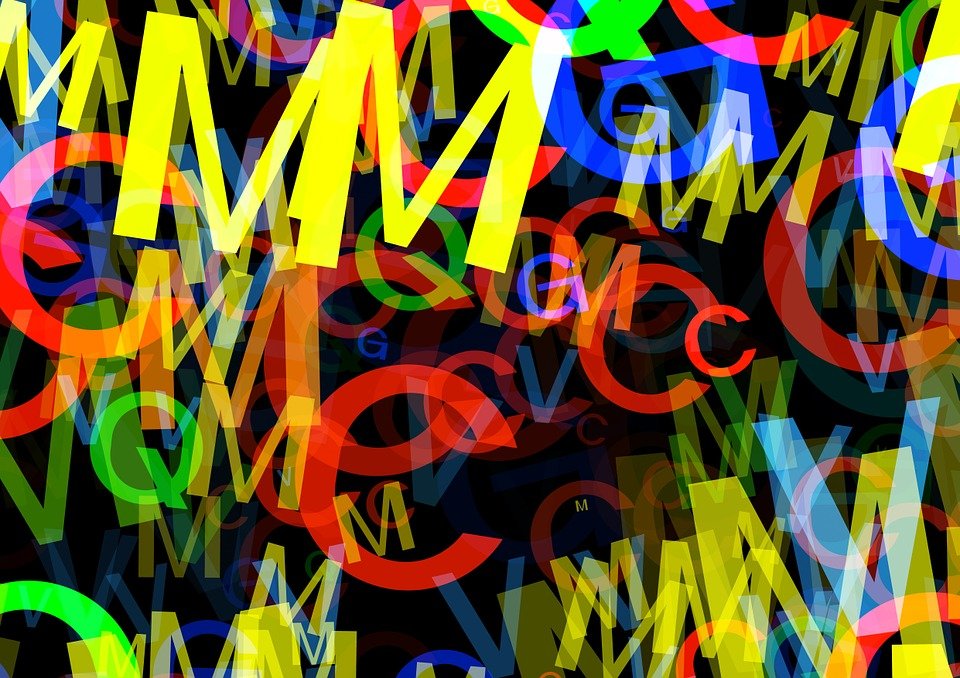Letras fluorescentes. | Imagen: Pixabay Letras fluorescentes. | Imagen: Pixabay