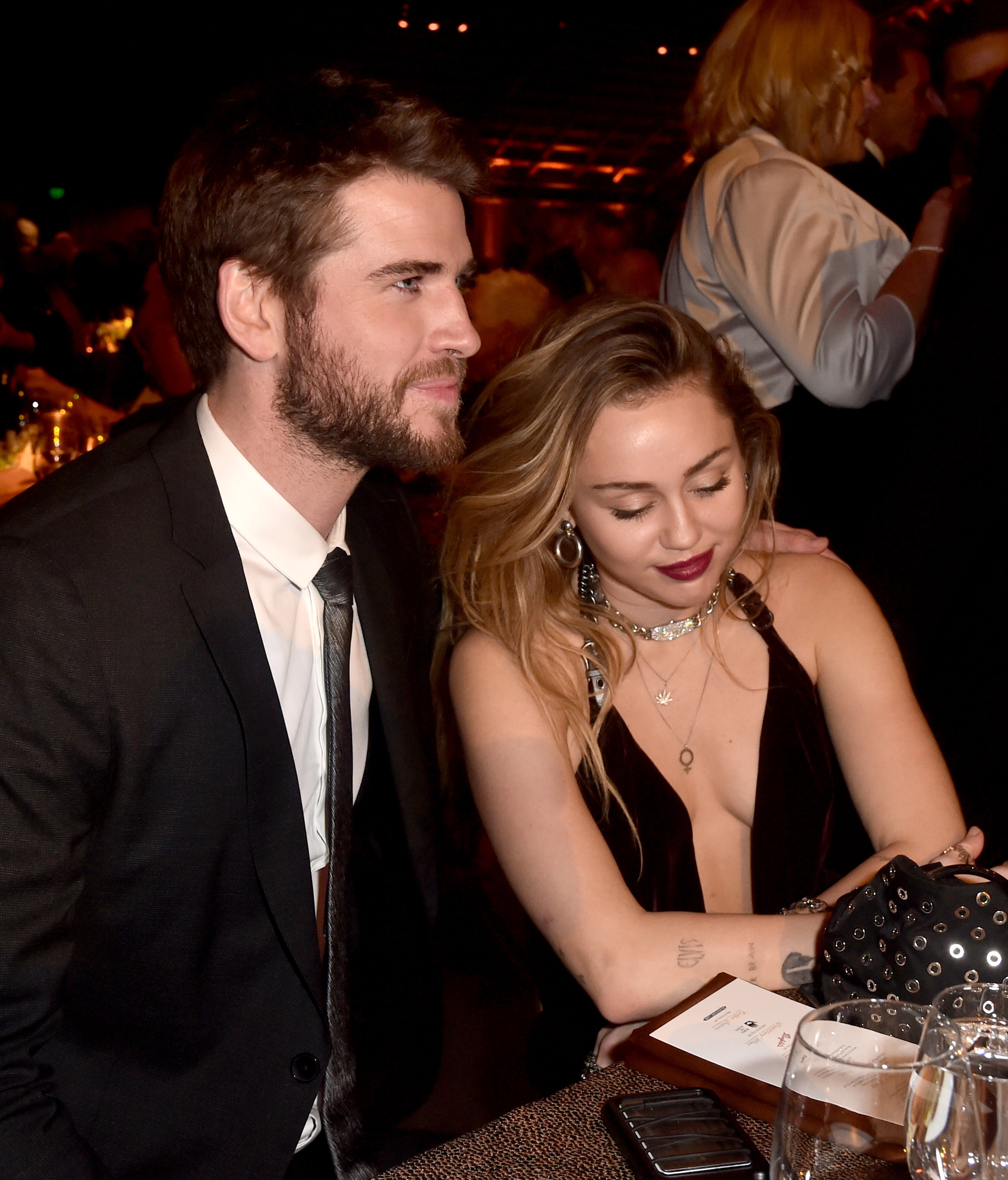 Liam Hemsworth and Miley Cyrus attend the 16th annual G'Day USA Los Angeles Gala at 3LABS on January 26, 2019 in Culver City, California. | Photo: Getty Images