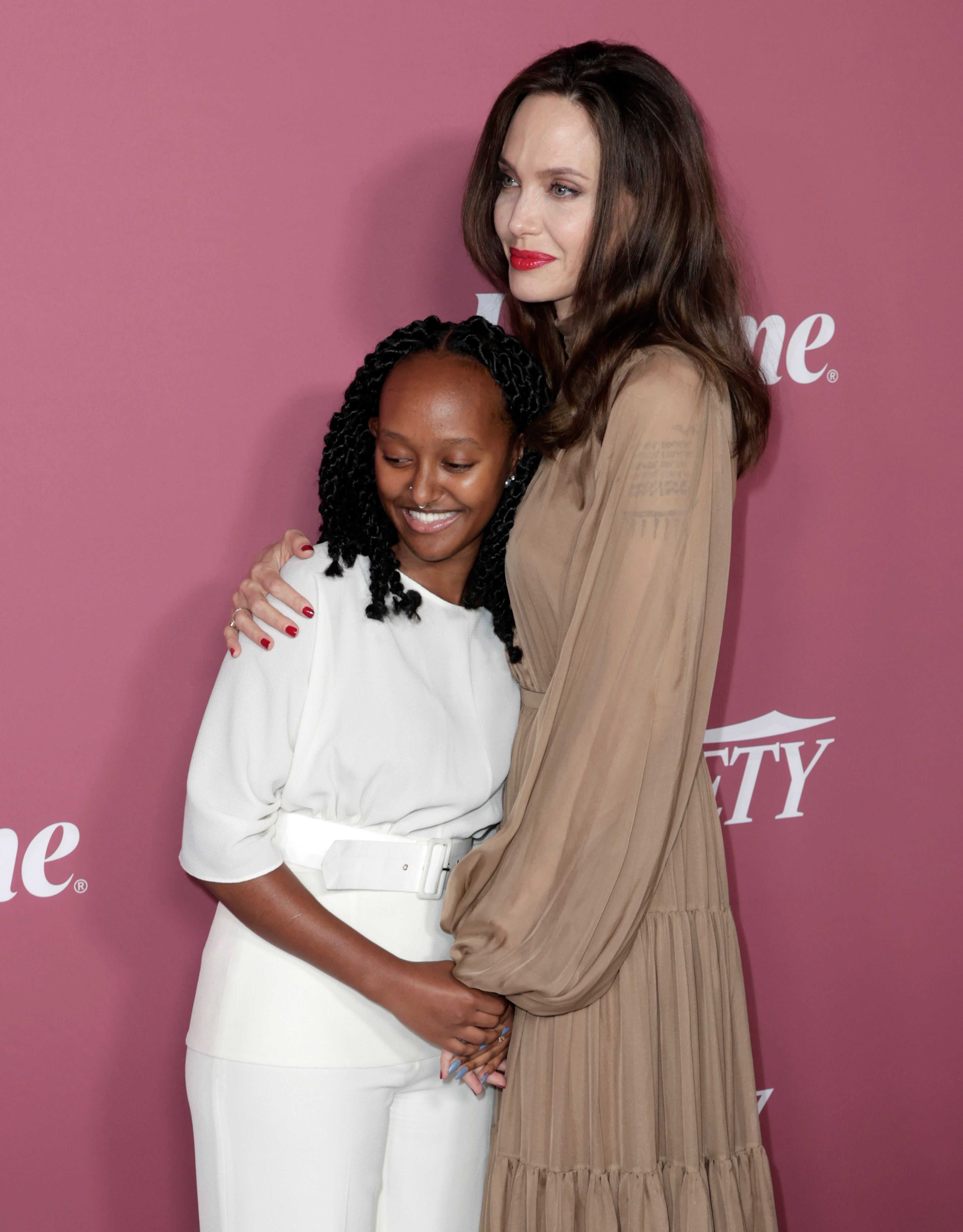 Zahara Jolie-Pitt and Angelina Jolie attend Variety's Power of Women in Beverly Hills, California, on September 30, 2021. | Source: Getty Images
