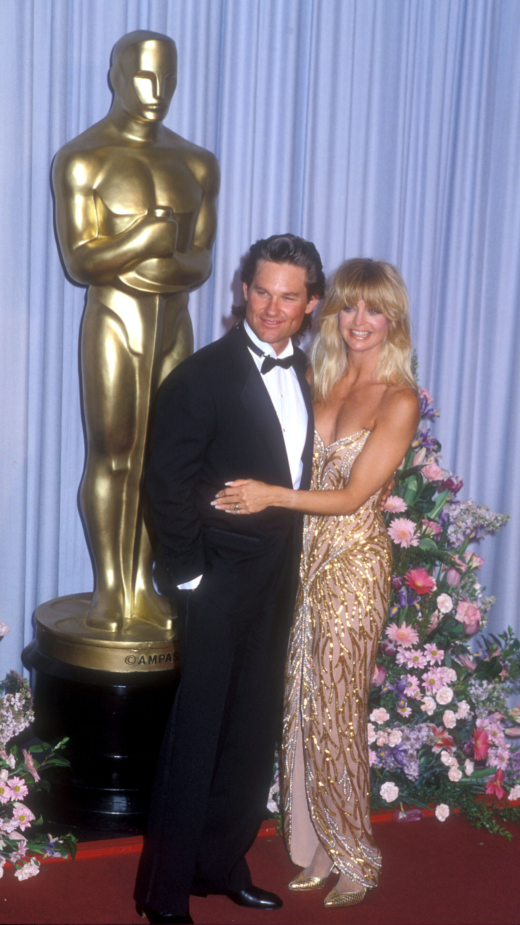 Kurt Russell and Goldie Hawn at the 61st Annual Academy Awards on March 29, 1989 l Source: Getty Images