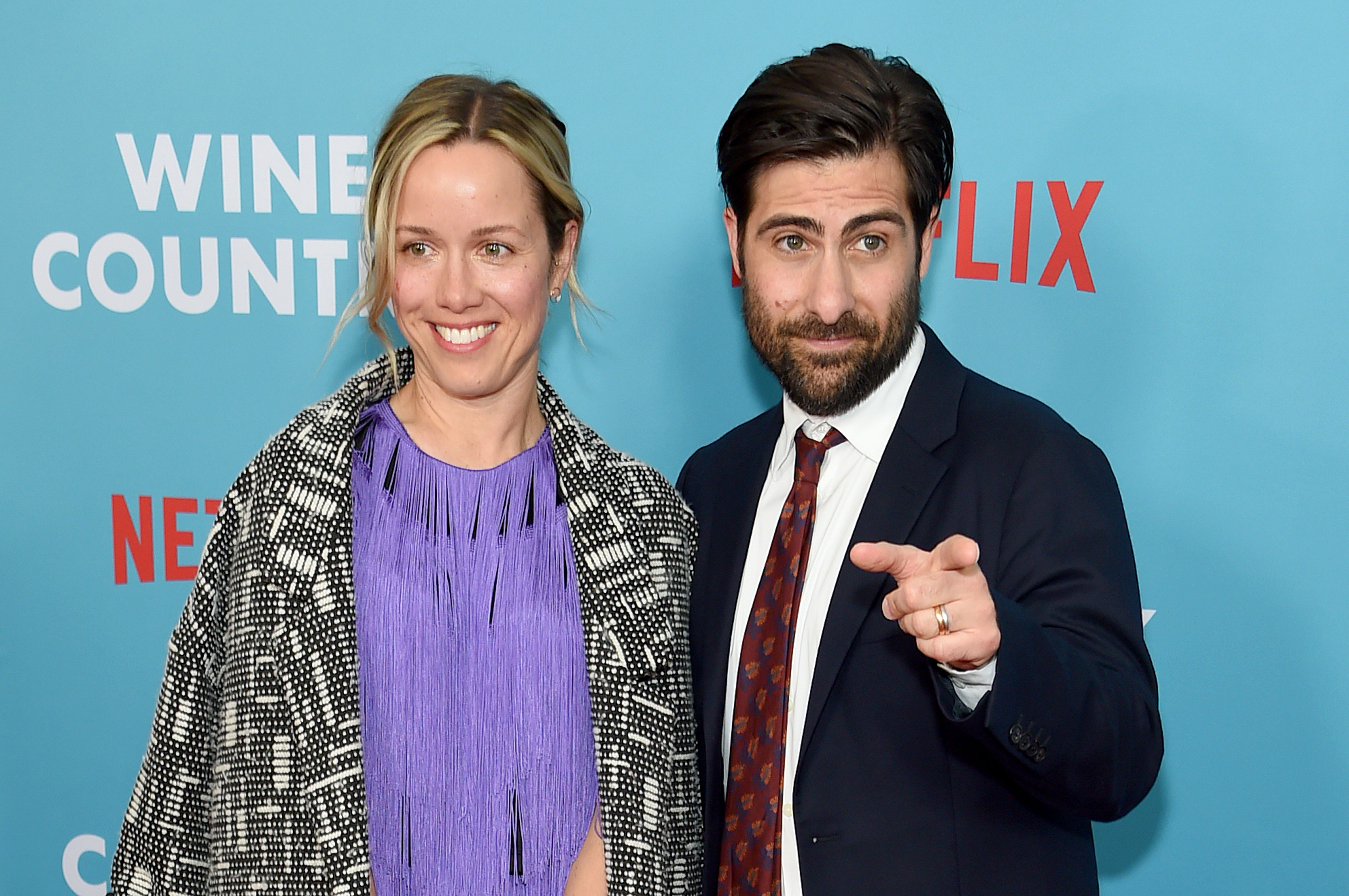 Brady Cunningham and Jason Schwartzman attend the "Wine Country" world premiere at Paris Theatre, on May 8, 2019, in New York City. | Source: Getty Images
