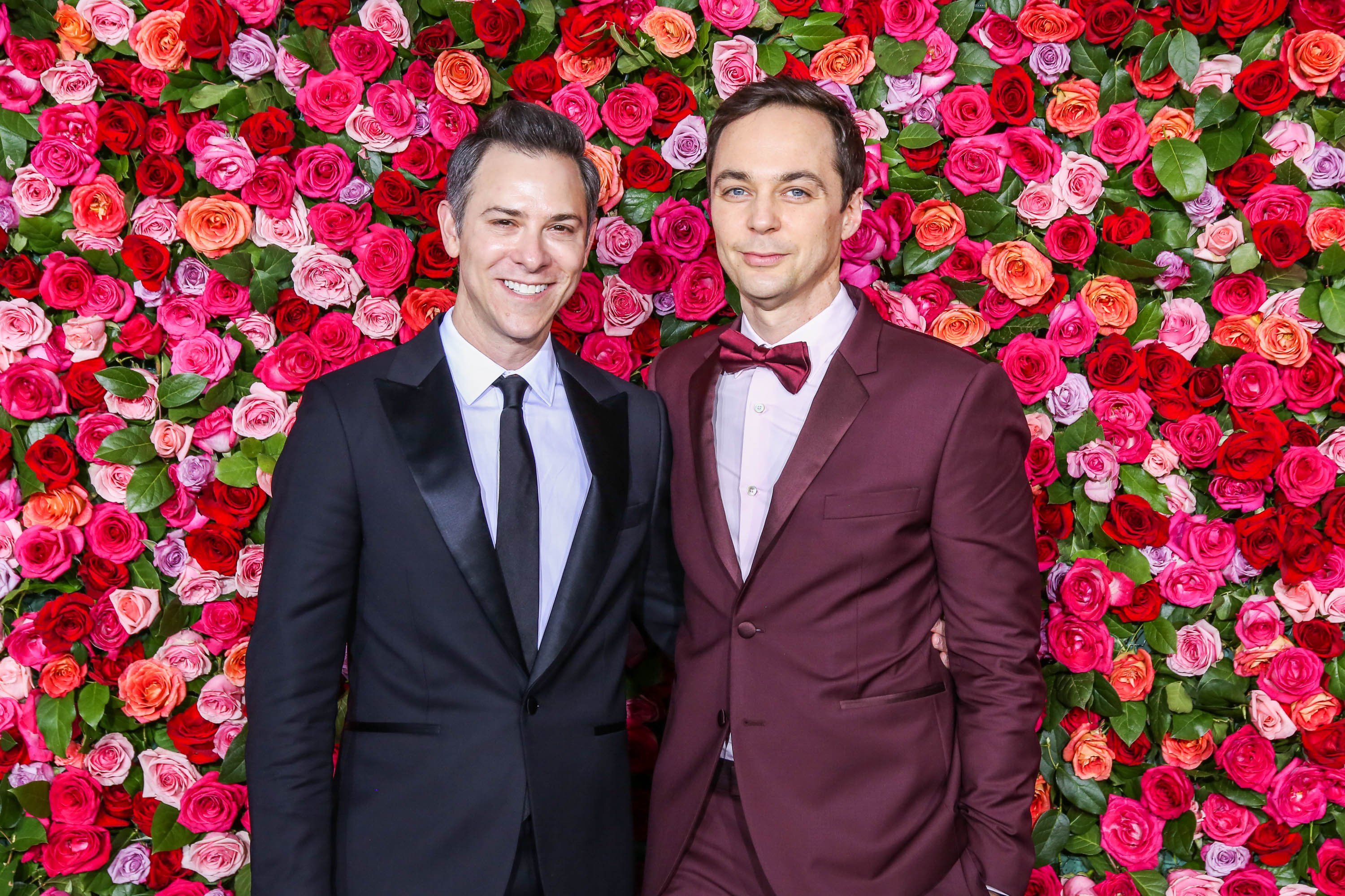 Todd Spiewak and Jim Parsons at the 72nd Annual Tony Awards on June 10, 2018 | Source: Getty Images