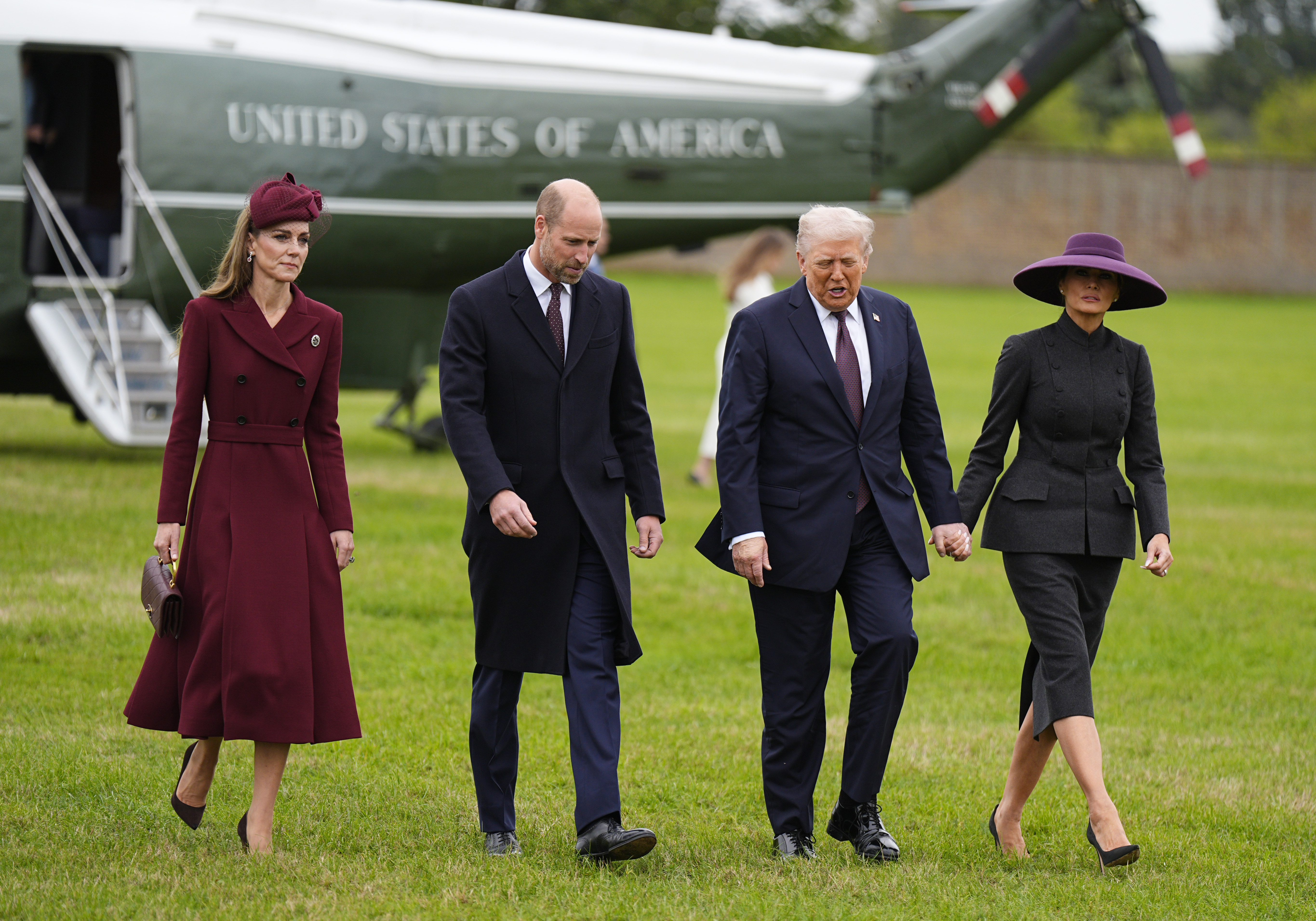 Catherine, Princess of Wales and William, Prince of Wales receive US President Donald Trump and First Lady Melania at Windsor Castle in England on September 17, 2025 | Source: Getty Images