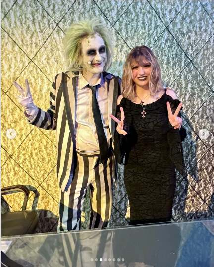 A photo of Dannielynn posing with a man dressed as Bettlejuice on her 18th birthday  posted on September 8, 2024 | Source: Instagram/larryanddannielynn