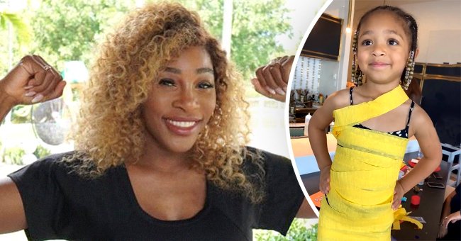 Serena Williams and her daughter, Olympia. | Photo: instagram.com/alexisohanian instagram.com/serena