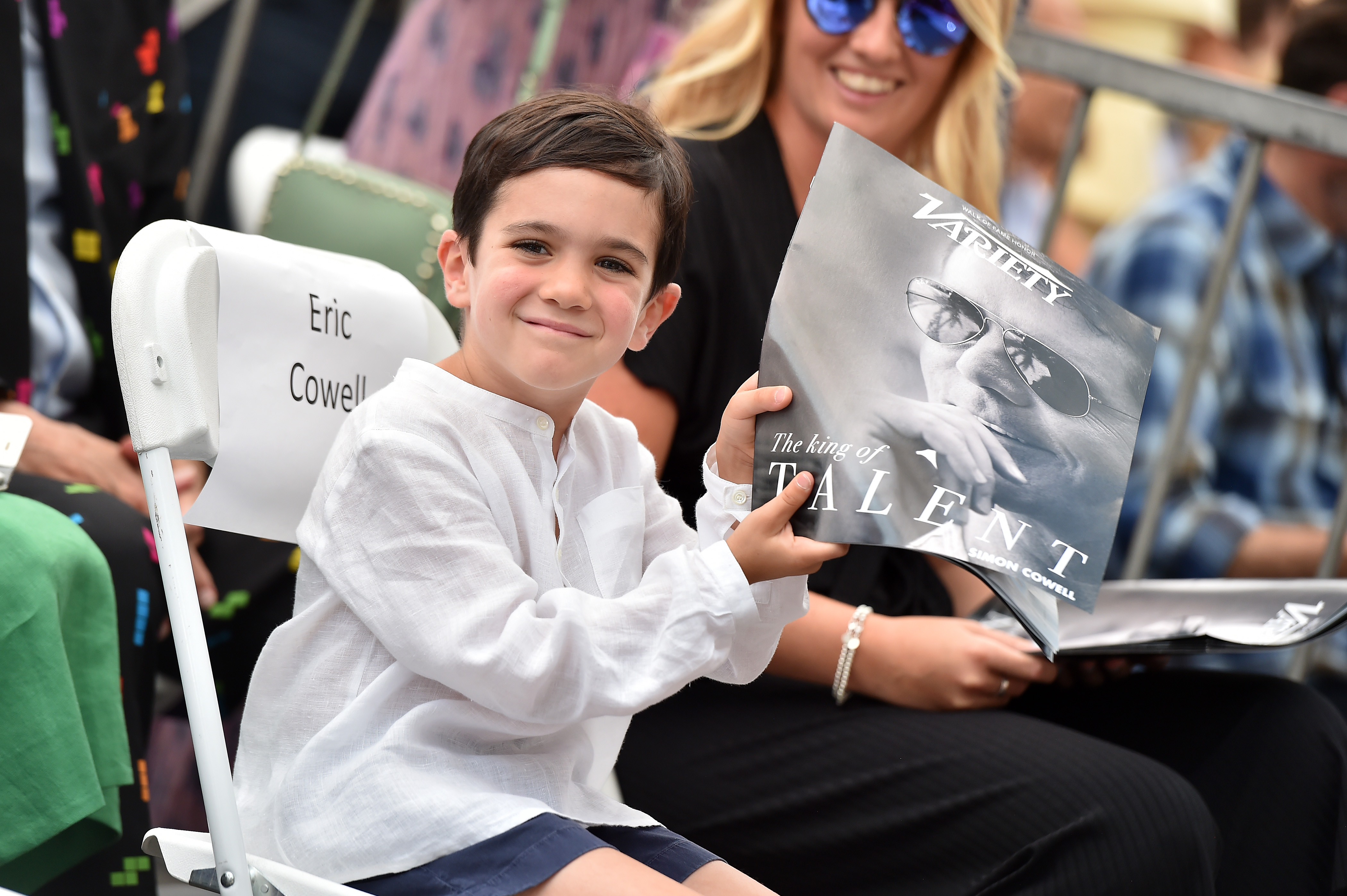 Eric Cowell at the ceremony honoring his father, Simon Cowell, with a star on the Hollywood Walk of Fame on August 22, 2018, in Hollywood, California | Source: Getty Images