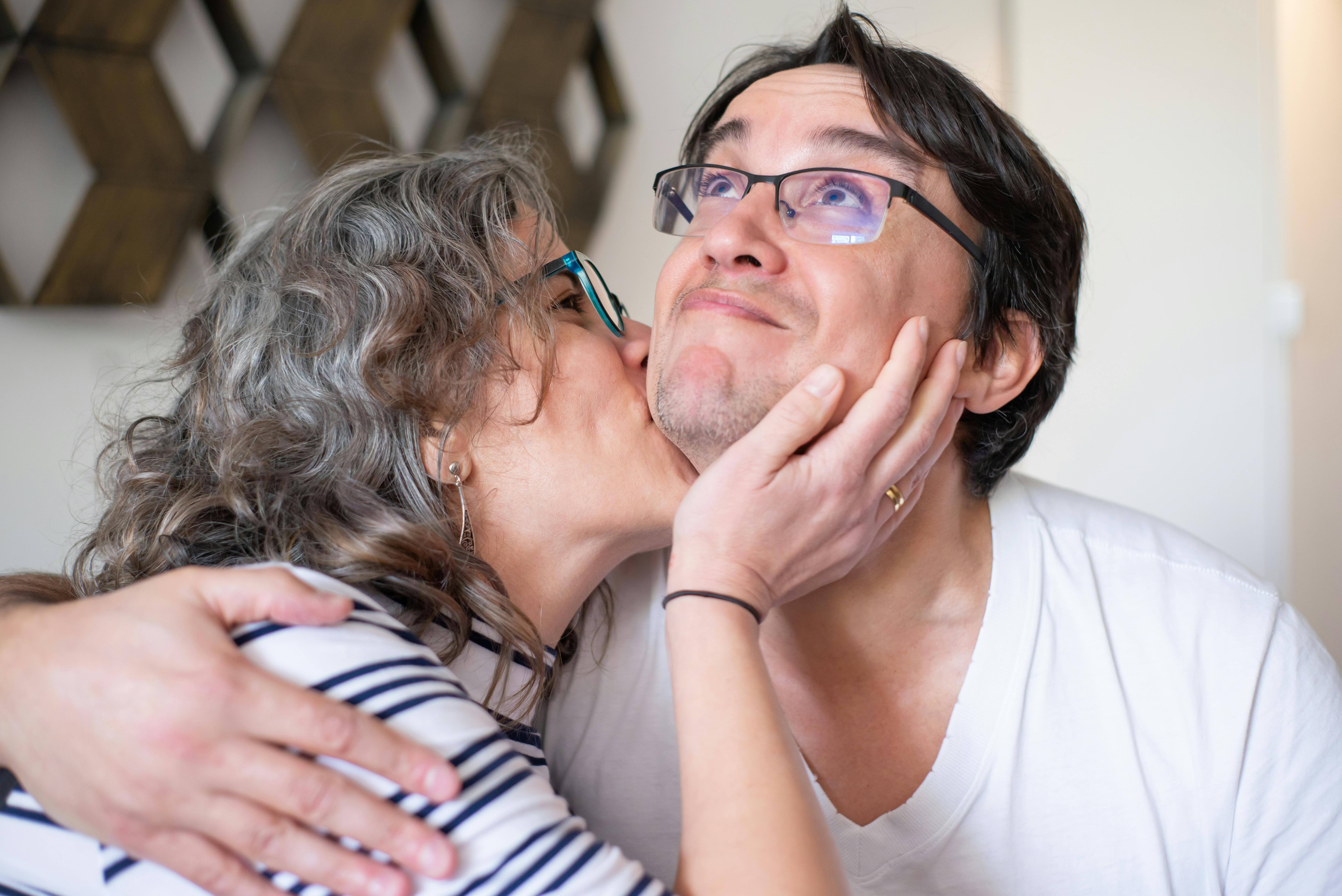 A mother kissing her son | Source: Pexels