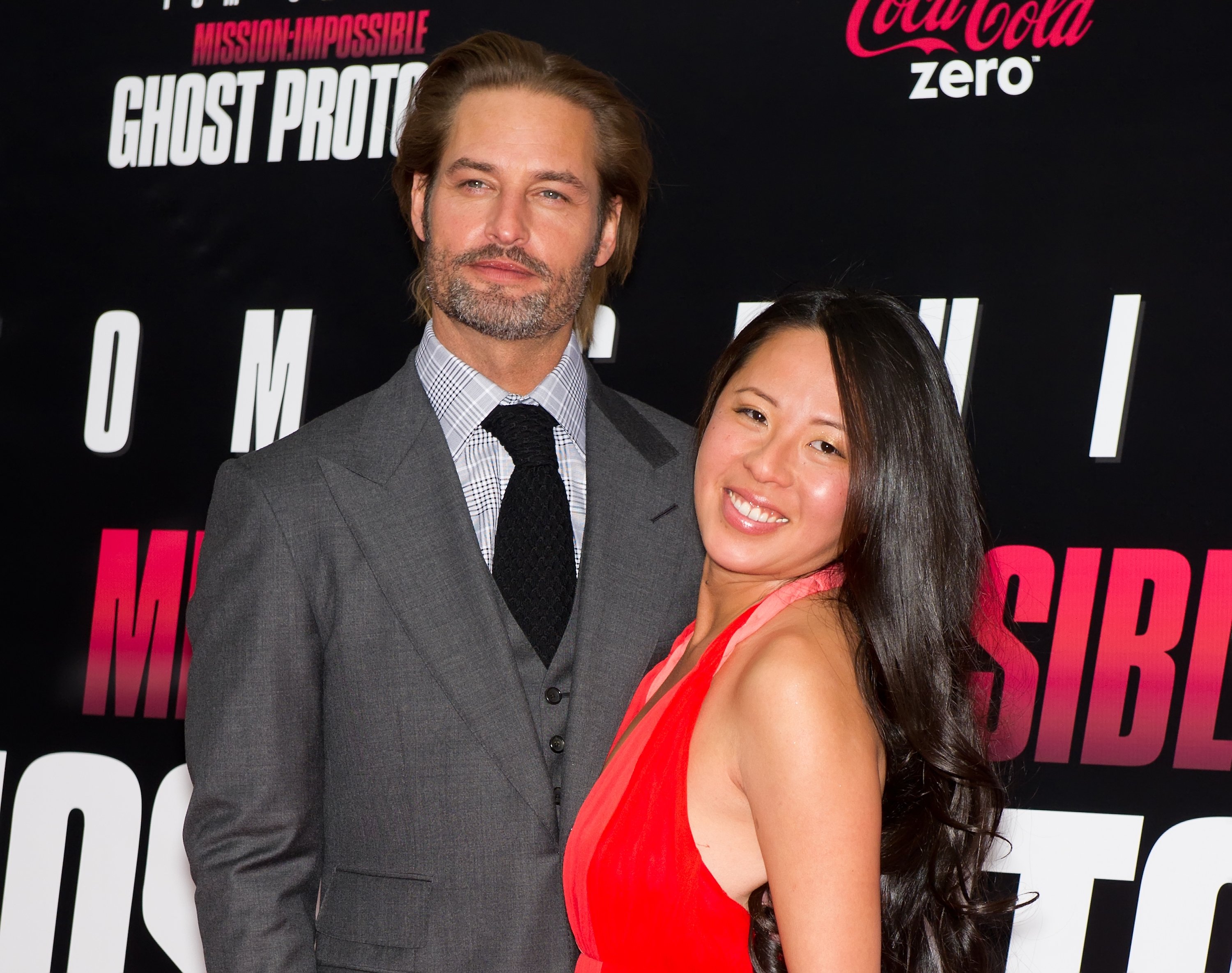 Josh Holloway and wife Yessica Kumala at the Ziegfeld Theatre on December 19, 2011, in New York City. | Source: Getty Images