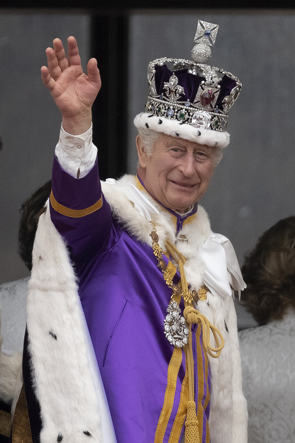 King Charles III waves after his Coronation in London, England, on May 6, 2023. | Source: Getty Images