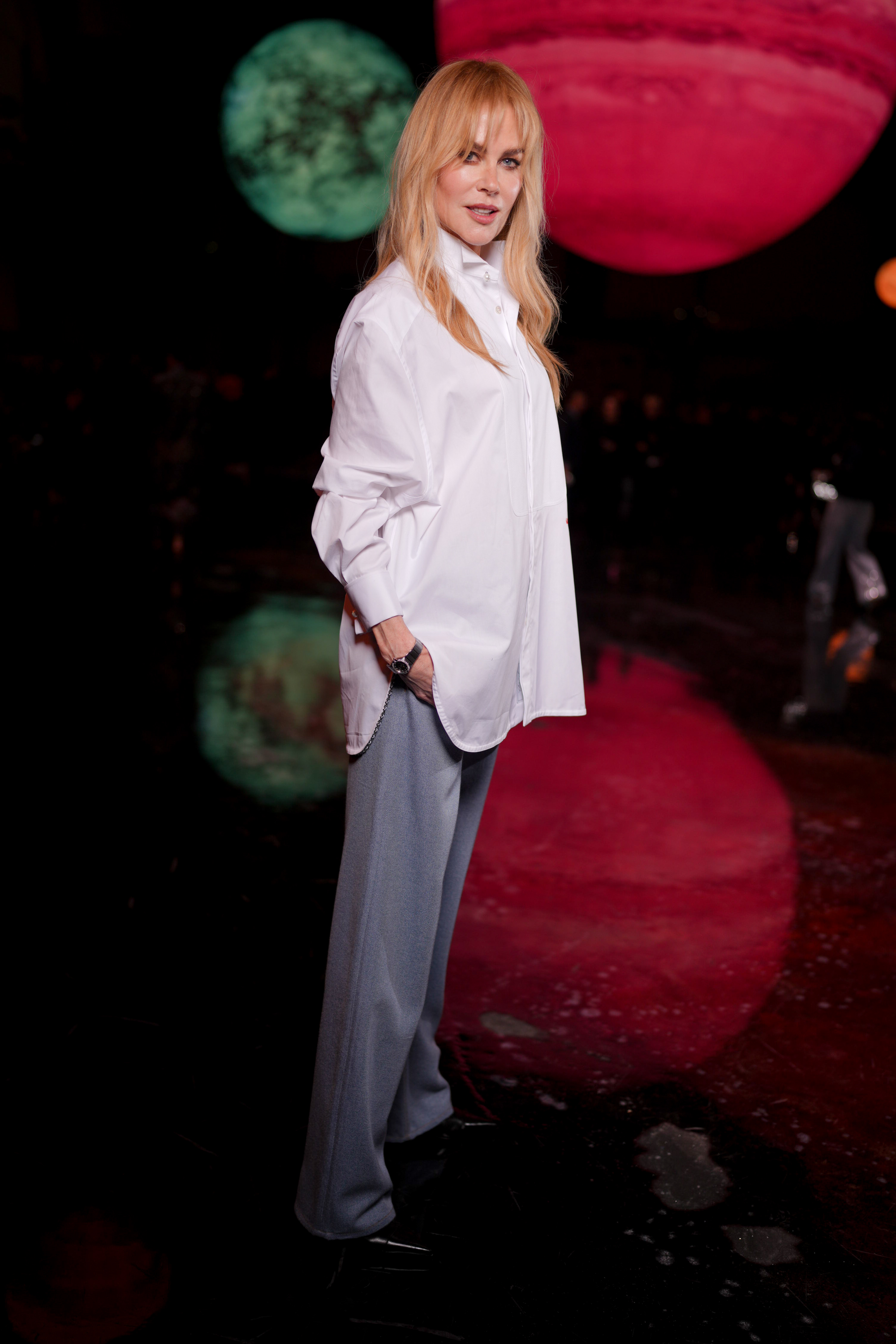 Nicole Kidman attends the Chanel fashion show during Spring/Summer show as part of Paris Fashion Week in France on October 6, 2025. | Source: Getty Images