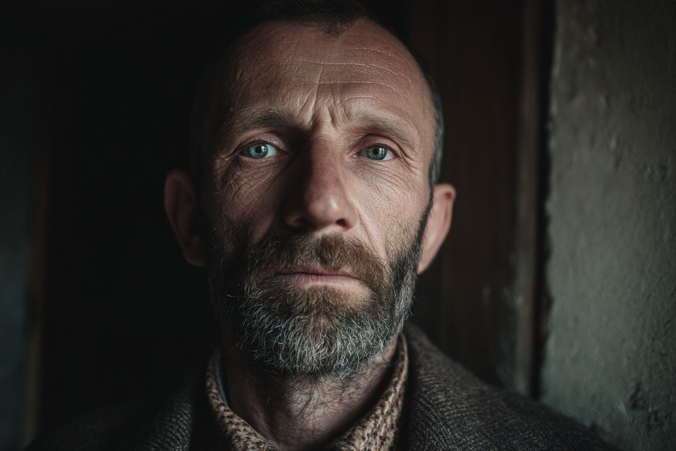 A man looking straight ahead | Source: Midjourney