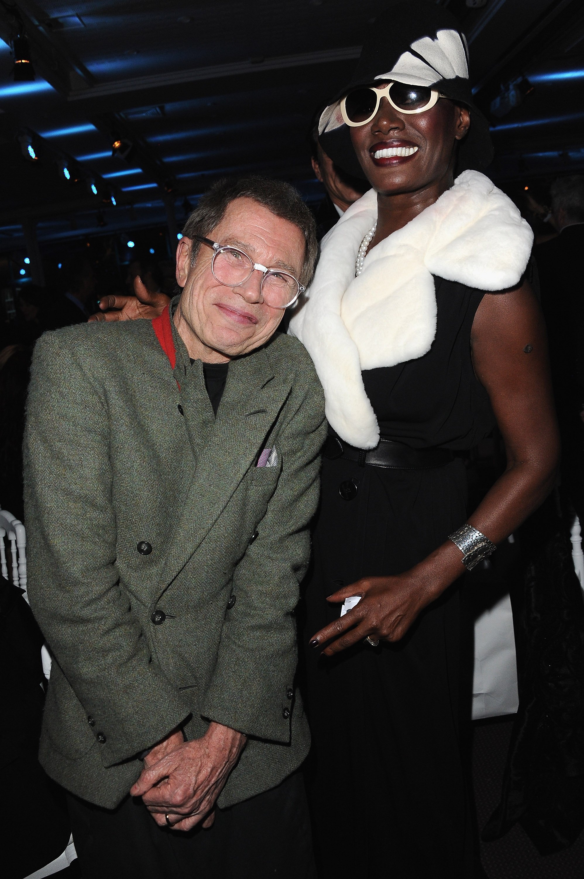 Grace Jones & her son's father, Jean-Paul Goude at the Sidaction Gala Dinner in Paris, France on Jan. 26, 2012. |Photo: Getty Images.