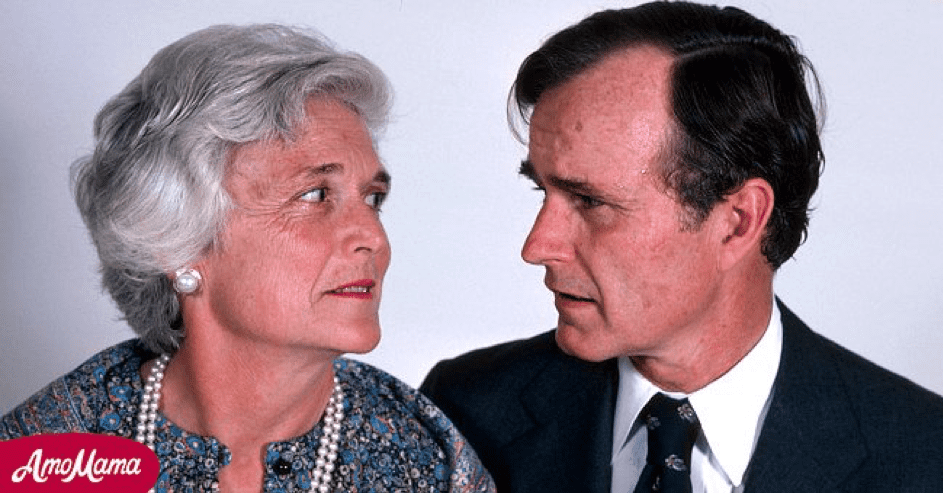 Barbara Bush und ihr Sohn George W. Bush. | Quelle: Getty Images