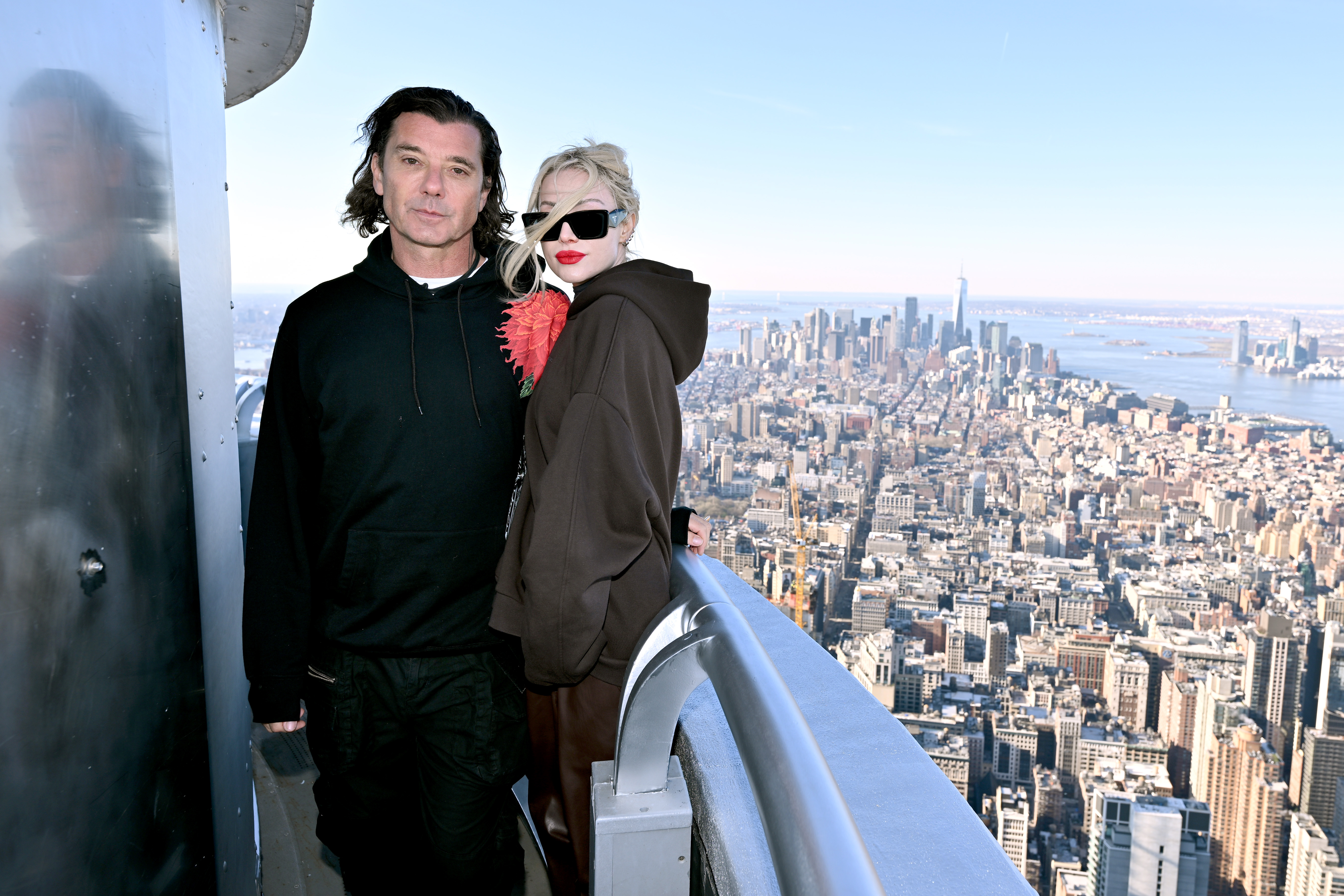 Gavin Rossdale and Xhoana Xheneti visit the Empire State Building in New York City, on March 22, 2024. | Source: Getty Images