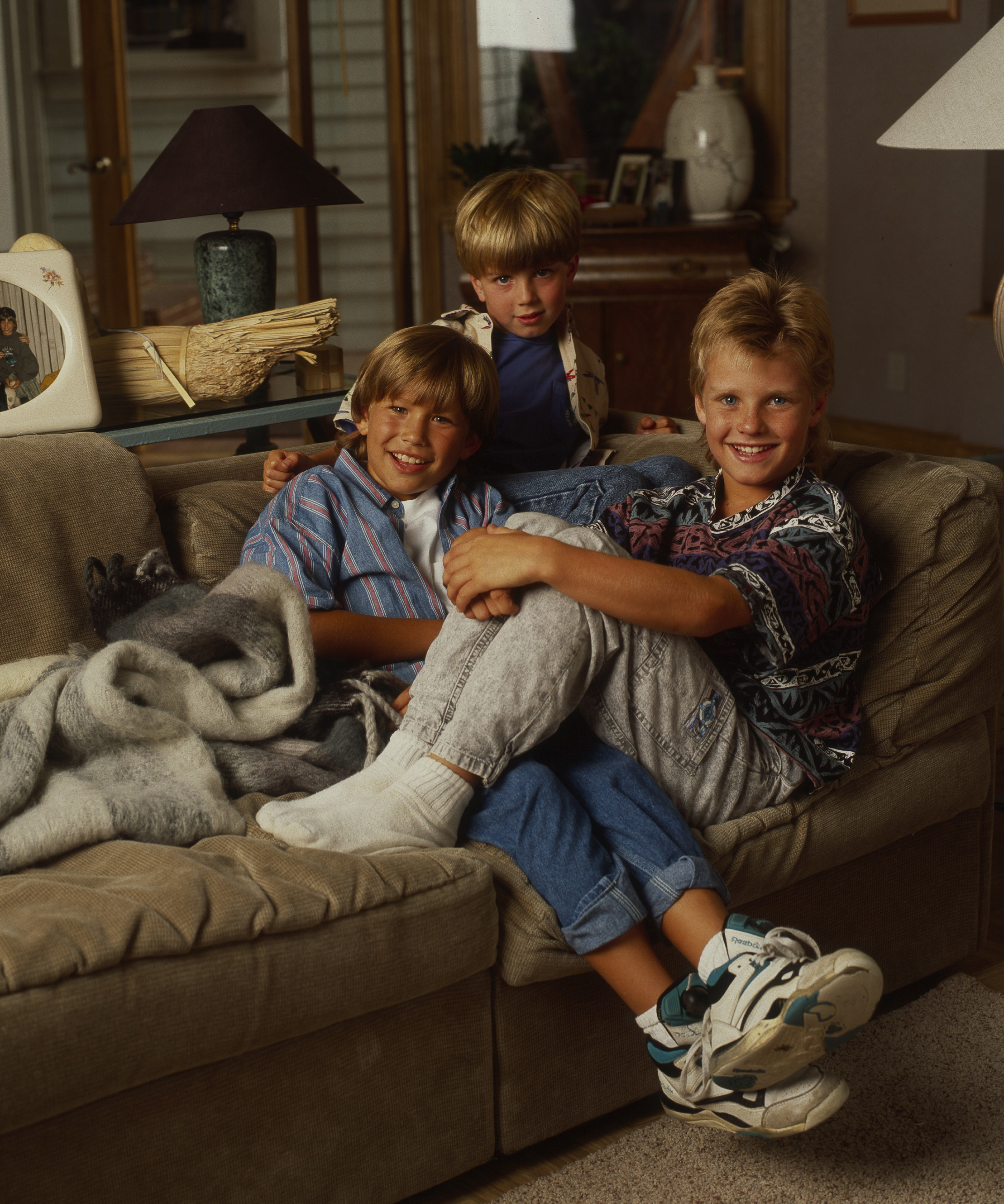 The Taylor children on the "Home Improvement" set in 1991 | Source: Getty Images