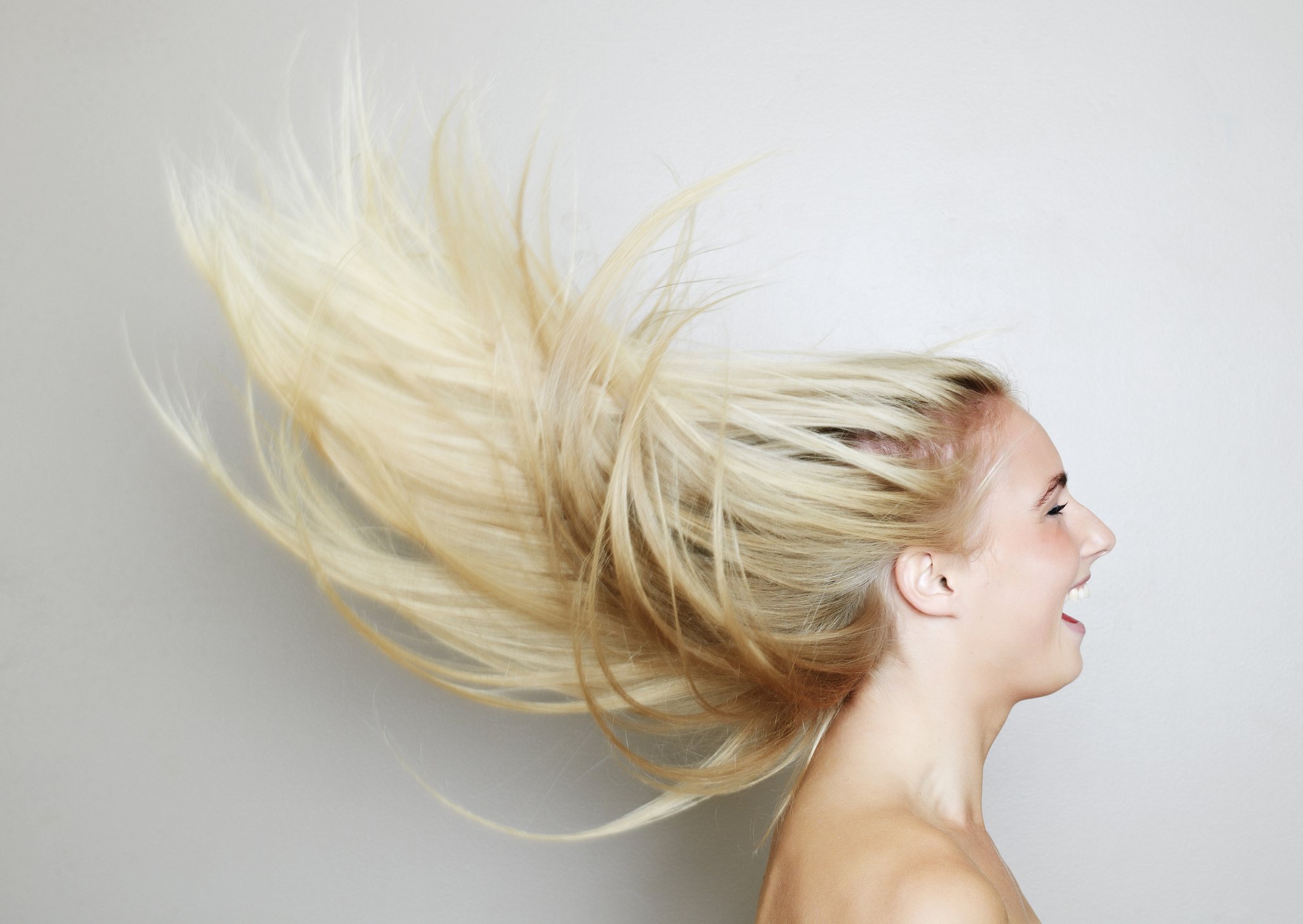 Blonde hair blowing in the wind - wide 5