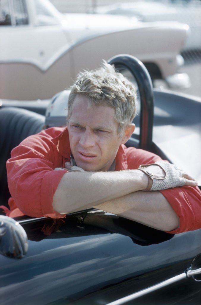 Steve McQueen at the Riverside Raceway on April 26, 1959 | Photo: Getty Images