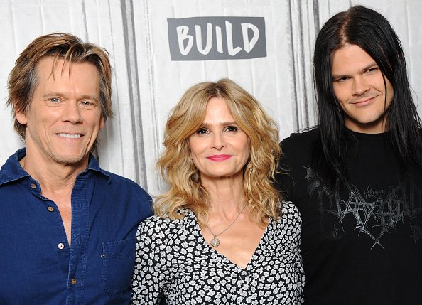 Kevin Bacon, Kyra Sedgwick, and Travis Bacon at Build Studio on July 21, 2017 in New York City. | Photo: Getty Images