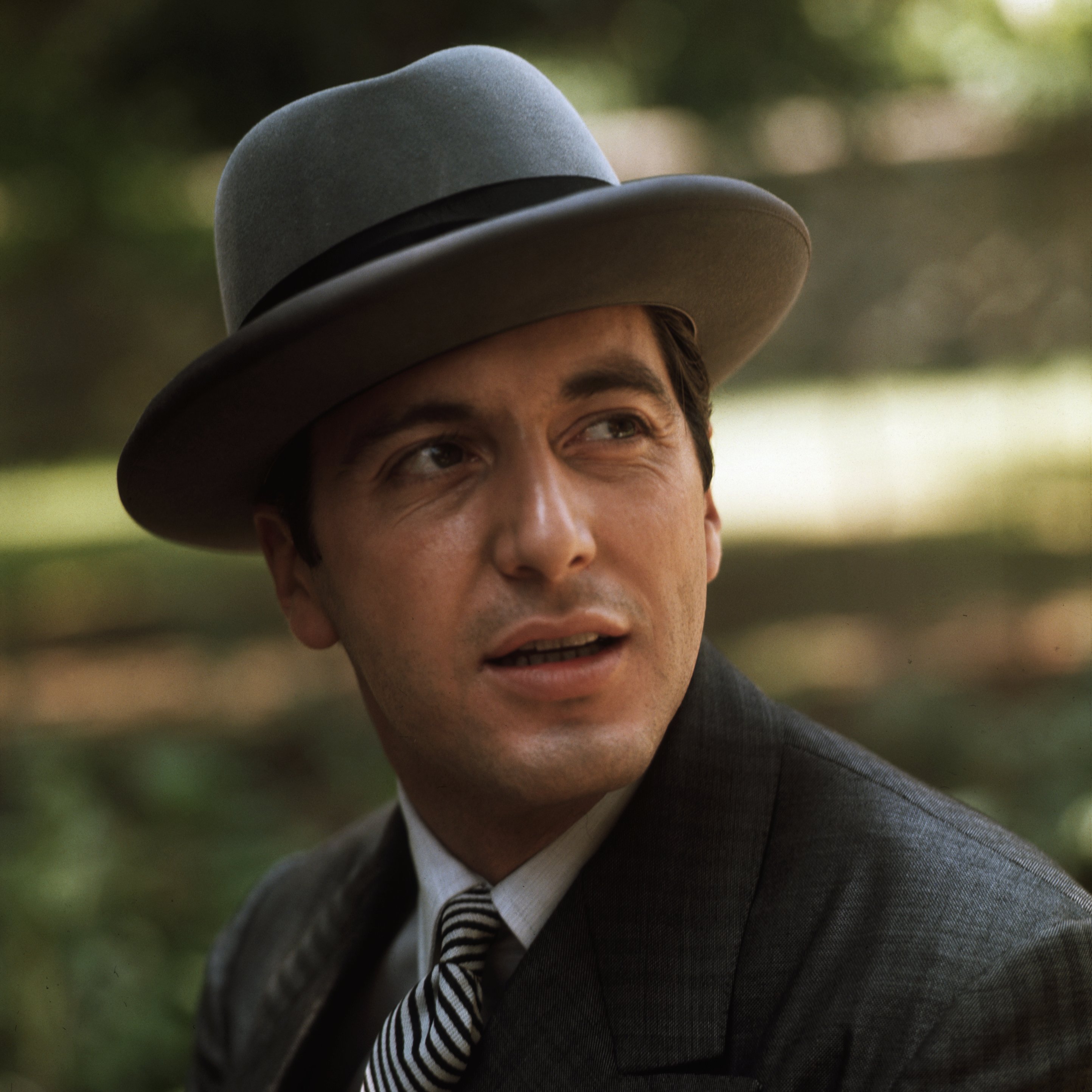 Close up of Actor Al Pacino in the role of Michael Corleone in "The Godfather" in 1972 | Source: Getty Images 