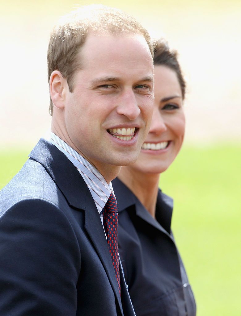 Prinz William und Kate Middleton im Whitton Park am 11. April 2011. | Quelle: Getty Images