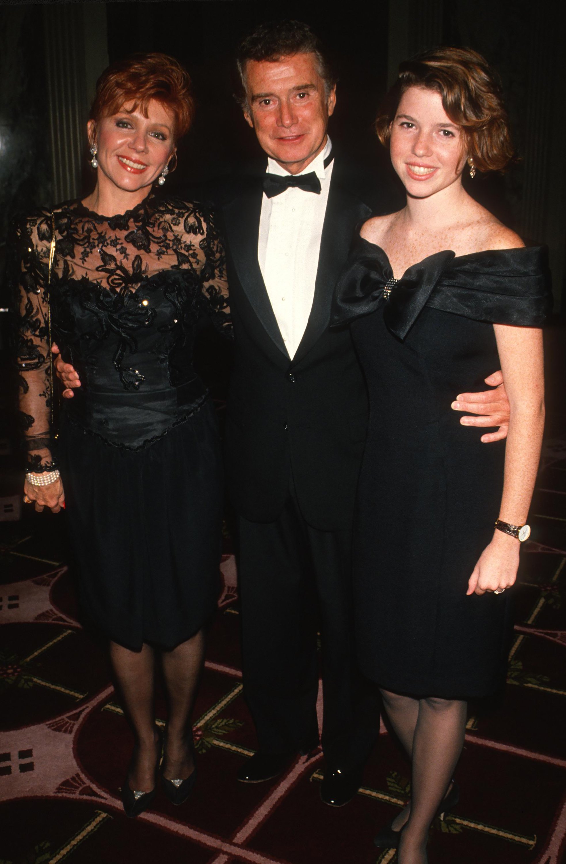 Joy Philbin, Regis Philbin, and Joanna Philbin at the American Celtic Ball in New York on October 10, 1990 | Source: Getty Images